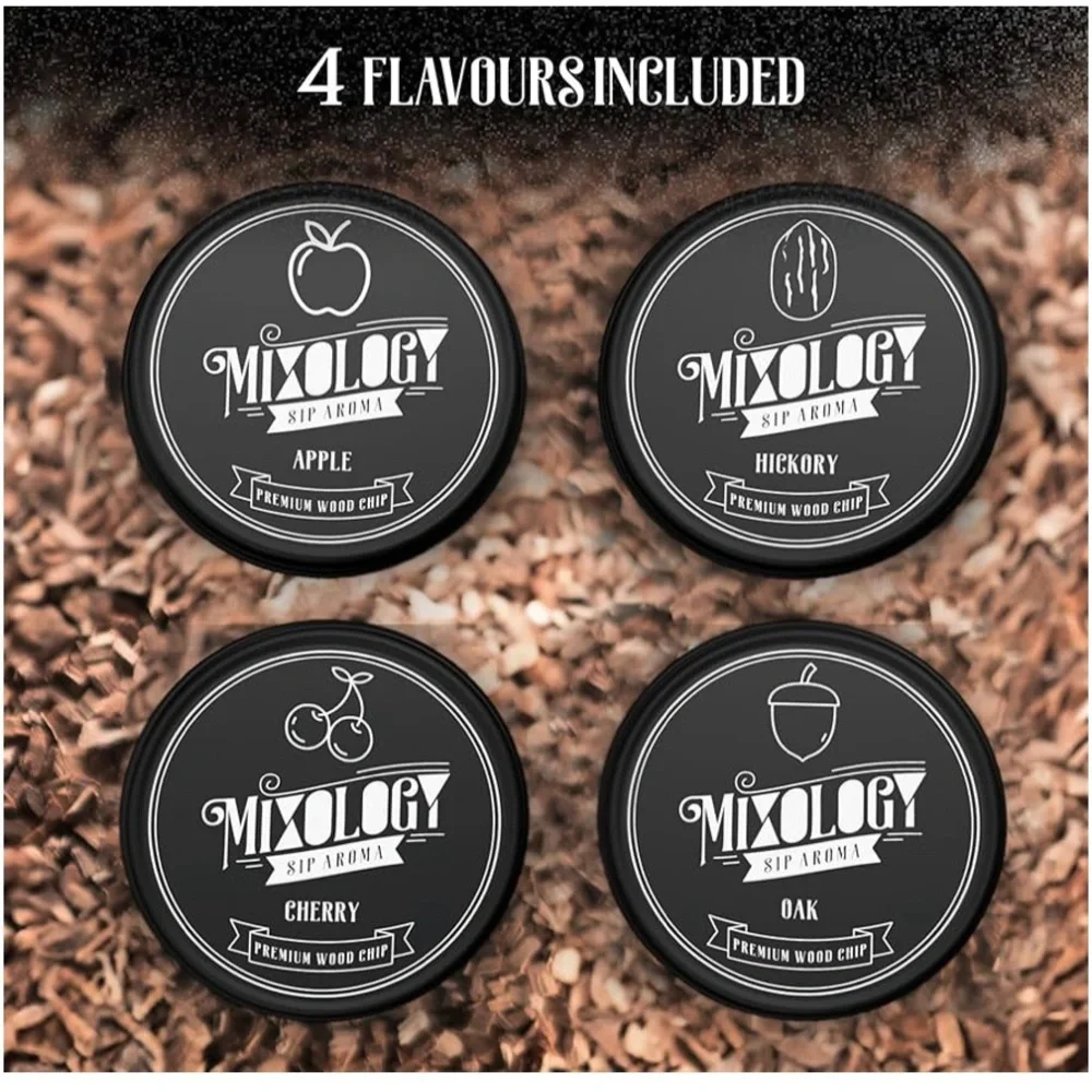 Mixology Sip Aroma Cocktail Smoker Kit New Vintage Signature Drink Black Gold OS
